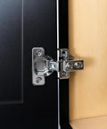 Six Pack 5/8 Inch Overlay Hinges With 3D Soft Close Satin Nickel 45mm Stainless Steel Concealed shown on door