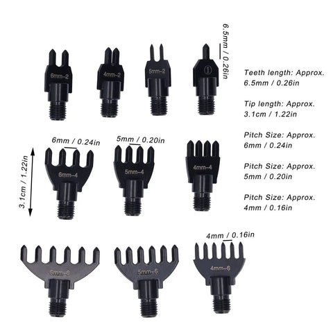 8 Piece Leather Stitch Punch Chisel Set with interchangeable claw heads, 4 5 6mm high carbon steel for precise spacing.
