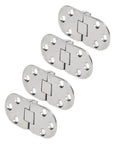 4 Pack 316 Stainless Steel Marine Door Hinges with Mounting Holes for Yacht Boat RV and Home Cabinets Hatch Replacement Heavy Duty Rust Resistant