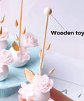 Set Of Twenty Five Sturdy Wooden Dowel Rods And Matched Caps Perfect For Sweet Cake Support And Nifty Seasonal Projects With Quarter Inch Diameter By Twelve Inch Length Built Tough For Every Creative Squad.