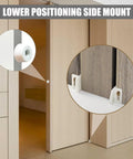 Lower positioning side mount of two pack sliding pocket door rollers replacements top hanger kit for smooth glide.