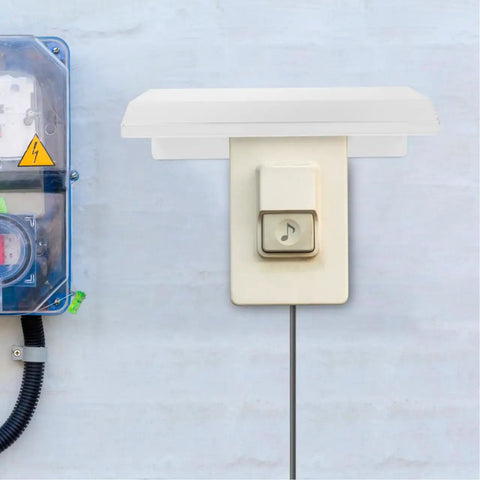 Rock Solid Outdoor EV Charger Cover Built Tough As Nails To Ward Off Rain And Grime With Smart Cross Ventilation over charger.