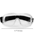 Kids Safety Goggles Anti Fog Wide Vision Lab Glasses Protective Eye Gear For Ages 3 To 19 And Adults White Frame Front View