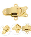 Retro Metal Duckbill Hasp Locks For Bags And Boxes With Secure Toggle Buckle Replacement Hardware For Easy Installation and Vintage Vibes On Your Travel Gear Or Storage Projects Today.