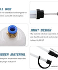 No Fuss Heavy Duty 500cc Car Fluid Extractor Pump With Flexible Hose for Dual Purpose, showing pull rod and joint design details.