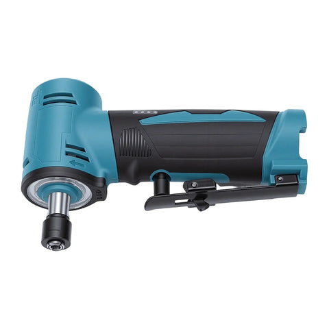 Heavy Duty Cordless Die Grinder For Polishing Sanding And Surface Prep Featuring Dual Rechargeable Lithium Batteries With Swift Us Plug Charger and Beast Mode Power Delivery, side view showing design and features.