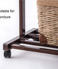 Furniture with nylon furniture caster set for smooth rolling