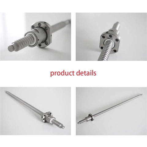 End Machined Ball Screw SFU1610 16mm Right Hand Thread Roller Ball Screw With Single Nut For CNC Grinding Motion Rail 800mm