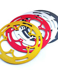 Colorful aluminum chainring guards for 130 BCD aluminum alloy crankset tooth protector and spider shield for 50T to 54T.
