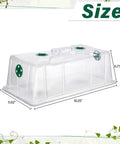 20 Pack Humidity Vented Domes For 1020 Seed Trays 7 Inch Tall Clear Plastic Greenhouse Covers With Four Green Vents Size Guide