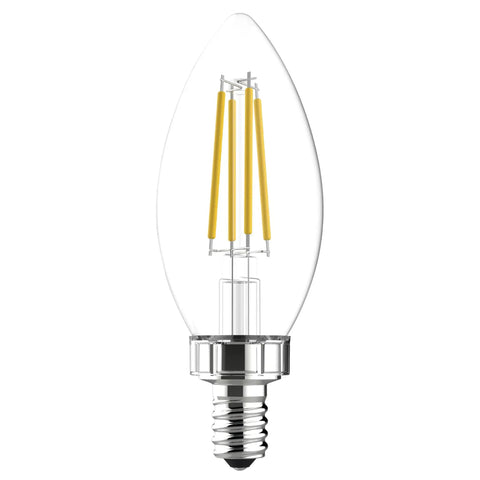Refresh LED Light Bulbs 60W Daylight HD Candle Style Bulbs For Living Room Kitchen And Decor Decorative Small Base Bulbs