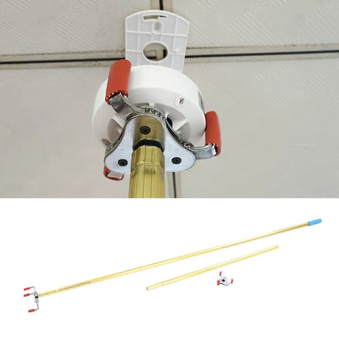 Heavy Duty Smoke Detector Removal Tool With 3.3 Meter Aluminum Alloy Pole For Wireless Alarm Installation Featuring Abs Snap On Head And Sturdy Grip For No Sweat High Ceiling Maintenance Jobs