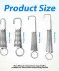 24 Piece Vise Grip Spring Clamp Replacement Springs Set sizes 30mm to 55mm, carbon steel, compatible with locking pliers