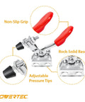 8 Pack Small Toggle Clamps With 60 Lbs Holding, Quick Release Horizontal Adjustable Clamps For Woodworking Jigs And Fixtures
