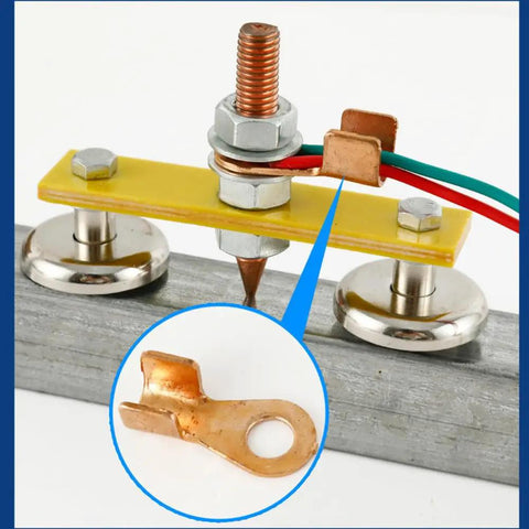 2 Pack Magnetic Ground Clamp For Welders With Copper Tail Quick Grounding Clip For Arc MIG Flux Core Stick Welders Pro Grade