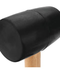 Rubber Mallet With Durable Head And Wood Handle For Non Marring Assembly And Go To Everyday Use In Woodworking Auto Repairs And Construction Projects