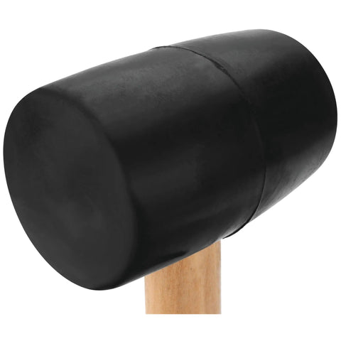 Rubber Mallet With Durable Head And Wood Handle For Non Marring Assembly And Go To Everyday Use In Woodworking Auto Repairs And Construction Projects