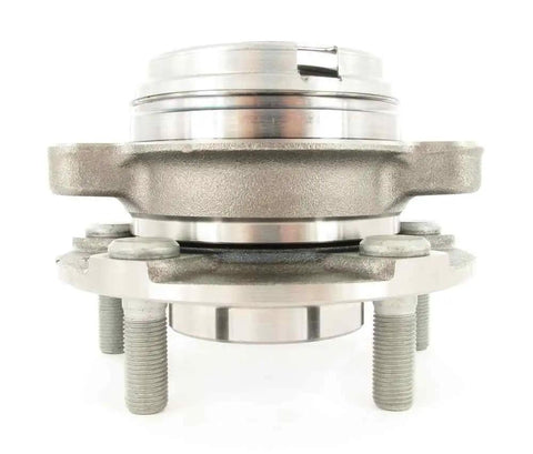 Front Wheel Hub Bearing Assembly Aftermarket Replacement BR930745 for Infiniti and Nissan vehicles, side view, metal components visible.