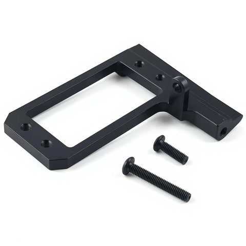 Behind The Axle Servo Mount For 1/10 RC Crawler F10 Portal Axles CNC Aluminum Low CG Front Mount with screws, top view