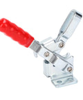 Heavy Duty Quick Release Toggle Clamp For Woodworking Jigs And Fixtures And Drill Press Hold Down Tool with red handle