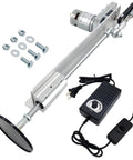JQDML 24V reciprocating linear actuator with 150mm stroke, speed controller, black suction cup