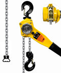 Beefy 3/4 Ton Chain Hoist With 1650 Lb Capacity 10 Ft Lift Manual Lever Hoist Manganese Steel G80 Chain Two Heavy Duty Hooks