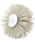 Get That Super Sleek Shiny Look With These Abrasive Nylon Wire Polishing Wheels For Furniture Carving And Root Woodworking Projects Using 1000 Grit Transparent Wires, 120 grit nylon wheel.