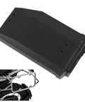 Heavy Duty 5L Motorcycle Rear Toolbox Side Lightbox Storage Case Fits BMW R1200GS LC 2013 2019, black steel build, top view.