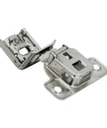 25 Pack 106 Degree Silentia Soft Close Cabinet Hinges, 1-3/8 Inch Overlay, Screw-On, Two Cam Adjustment, Nickel Finish, No Brainer Install, Includes Screws CUP3CD9 - hinge detail