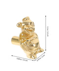 Vintage Brass Pig Shaped Drawer Pulls Chinese Style Decorative Cabinet Handles For Small Drawers Dressers Wardrobes And Storage Boxes Retro Hardware With Easy Maintain Shine brass pig pull