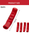 Two Pairs Silicone Brake Grip Protector Covers For Road And Mountain Bikes Red Non Slip Brake Lever Sleeve dimensions
