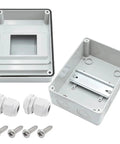 5 Way Indoor Distribution Protection Box With Clear PC Cover IP65 Waterproof ABS Plastic Enclosure for Wall Mounted Circuit Breaker