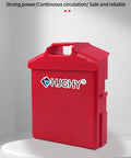 Heavy Duty 48 Volt 20Ah Electric Forklift Battery Plus Charger for Pallet Truck, red battery case with handle, durable and reliable.