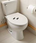 Eight Piece Black Toilet Seat Screws Expansion Hinge Bolts And Nuts Kit For Slip Resistant Quick Replacement Includes Bolts Nuts And Washers To Keep Your Toilet Seat Rock Solid And Secure on white toilet seat