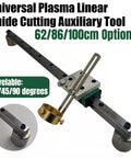 Pro Grade Magnetic Plasma Cutting Linear Guide Kit 62cm with precision rail and stable base for gas torch metalworking cuts.