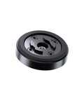 Anti Vibration Module SPC Plus Accessory for Smartphones, smooth black unit, top view, includes M5x16 and M5x20 screws for easy fit