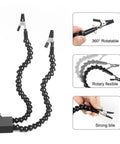 Pro Grade Flexible Third Hand Soldering Station with two adjustable goosenecks and 360° rotating insulated alligator clips