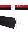 Universal Car Front Bumper Lip Spoiler Protector Rubber Skirt Guard 2.5M Long Black Flexible TPVC Material dimensions