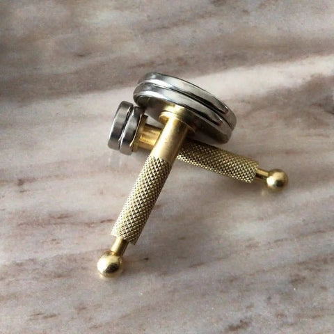 Magnetic Guitar Repair Magnets, Round Base Nickel Plated Cups, Acoustic Guitar Accessory, Guitar Tech DIY Tools on marble surface
