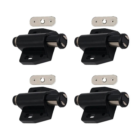 Door Catch Set Pack Of 4 No Brainer Push Open Touch Latch With Soft Close Strong Spring Loaded Closure