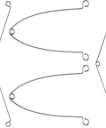 4 Pack Recessed Light Spring Clips, Silver Metal Torsion Clips Replacement For Bathroom Fan Covers, Vent Fans, Ceiling Exhaust Fans.