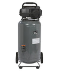 Portable 20 Gallon Air Compressor 2 Hp 120V 175 Psi 4.2 Scfm At 90 Psi With Thermal Overload Protection rear view with wheels