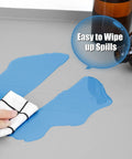 Cleaning spills on Under Sink Mat For Kitchen Waterproof 34 x 22 Inch Silicone Cabinet Liner With Lip Heavy Duty Drip Tray