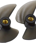 Two Pack H102 RC Boat Propeller Set With 2.4mm Locknuts For H100 H102 H106 H108 H120 Models Replacement Propellers And Spare Parts For TKKJ Skytech High Speed Boats