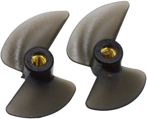 Two Pack H102 RC Boat Propeller Set With 2.4mm Locknuts For H100 H102 H106 H108 H120 Models Replacement Propellers And Spare Parts For TKKJ Skytech High Speed Boats