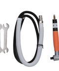 Top Tier Pneumatic Die Grinder Pumping Out Lightning Fast 50000 RPM In A Compact Pencil Handle with hoses and wrenches for easy use.