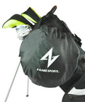 Carry bag for Chipping Net With Mat For Golf Practice, Pop Up Swing Trainer For Backyard Or Indoor Use on a golf bag