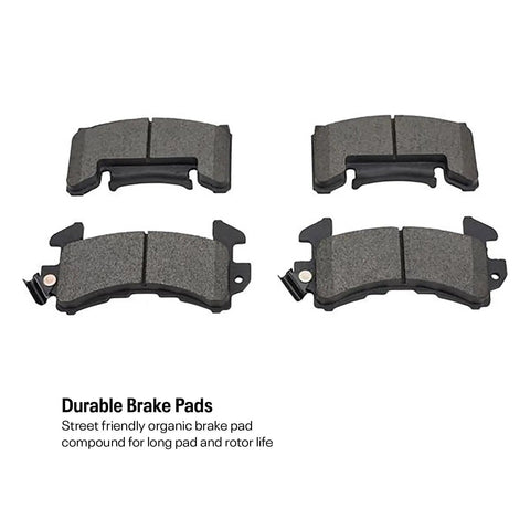 Front Disc Brake Conversion Kit For 1937 1948 Ford Cars And 1937 1947 Ford Pickups With Spindle 11 Inch Rotors GM Style Calipers Semi Metallic Pads For Quick Install brake pads
