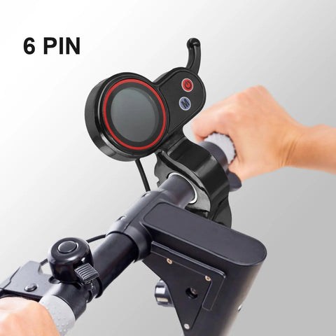 Crystal Clear LCD Display Panel For H5 Electric Kick Scooter Plug And Play Kickscooter Screen With 6 Pin Speed Controller Throttle Lock Easy Install Snug Fit For Safer Rides