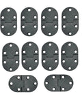 Solid Heavy Duty Butler Tray Hinges For Roll Top Desks And Drop Leaf Tables Dark Bronze Smooth 90 Degree action, ten pack.